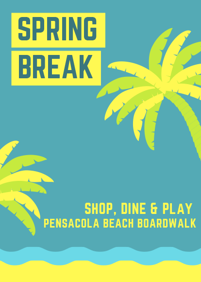 Pensacola Beach Boardwalk on Penacola Beach Florida - Shopping and Dining